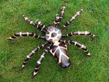 Wooden Spider Carving - Large Hand Carved Walking Spider Statue 60cm