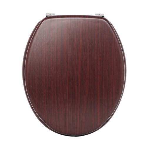 Toilet seat mahogany effect - mahogany,