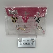 Tokyo Disneyland Mickey Mouse Charm Strap Mobile Phone Keychain Set of 3 Japan