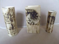 Carn Pottery ( Early) x3. Totem & Cylinders