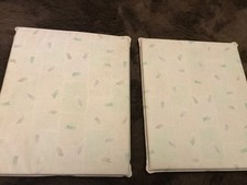 PAIR VINTAGE SILVER CROSS PADS TO FIT BABIES HIGH COACH PRAM FITS UNDER Mattress