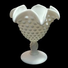 Vintage Fenton Hobnail Milk