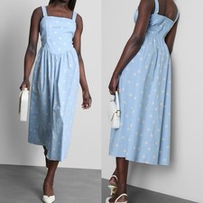 Blue Polka Dot Midi Summer