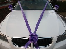 Wedding Car Decoration Kit 3 Large Pull Bows & 8 Metres 2" Ribbon 21 Colours   