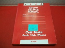 1990 CHRYSLER PLYMOUTH DODGE COLT VISTA/EAGLE VISTA WAGON IMPORT SERVICE MANUALS
