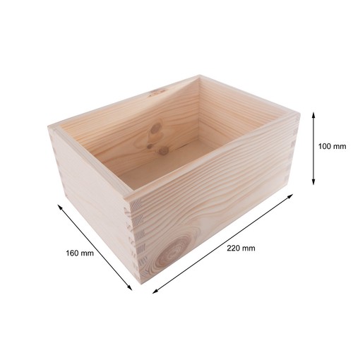 Rectangular wooden open top - rectangular,