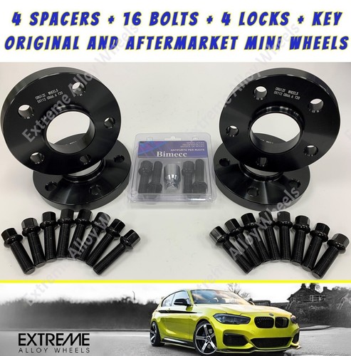 Black wheel spacers 12mm - wheel, +