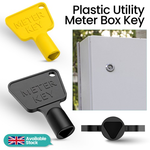 Triangular meter box key - triangular,