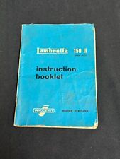 LAMBRETTA INNOCENTI Li150 Series 2 Original Instruction Booklet