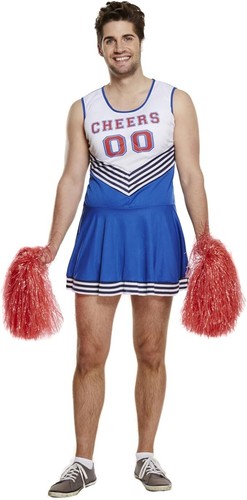 Adult cheerleader fancy dress - cheerleader,