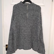 BOOHOO mens / unisex cosy grey jumper, size Large