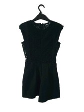 Warehouse Black Lace Panel