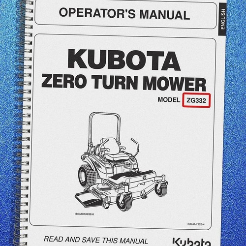 Kubota zg332 zero turn - kubota,