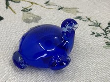 VINTAGE blue glass