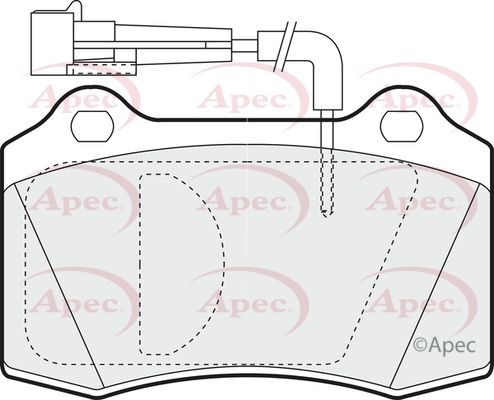 Apec front brake - brake, pad