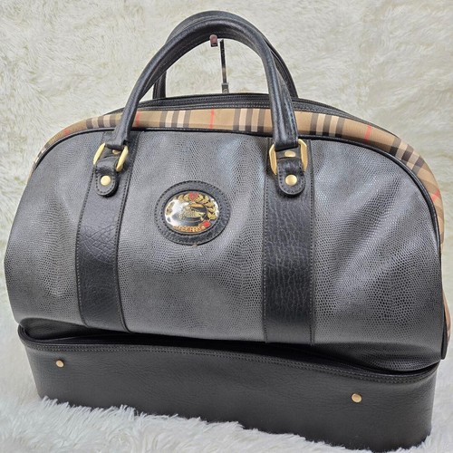 Burberry golf boston bag black - burberry,