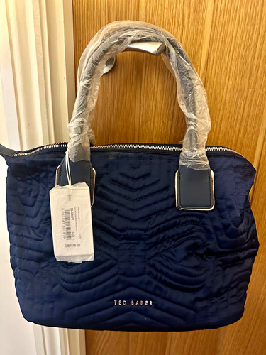 Ted baker navy quilted - quilted, nylon