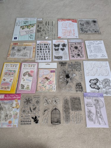 Mixed clear rubber stamps - 20,