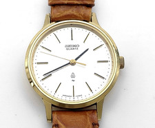 Seiko quartz watch gold - seiko,