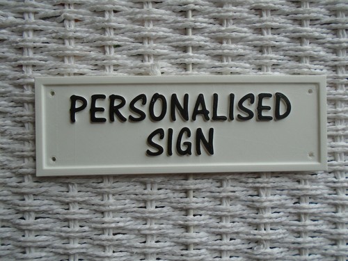 Personalised sign custom signs - personalised,