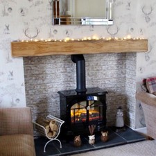Solid Oak Beam Floating Shelf