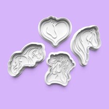 Horse Cookie Cutter Set (4