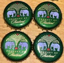 4 X Chang Product of Thailand Elephant Beer Bottle Cap Top Kronkorken Crowncap