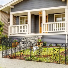 80cm Tall Steel Garden Fence 5