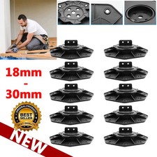 10X Adjustable Decking Pedestal Riser Foot Bearing Support Shed Base 18mm-30mm
