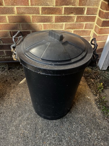 Large black horse feed - large, storage