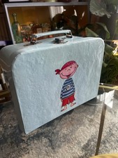 Pirate Motif small, cardboard suitcase. Storage For Little Things