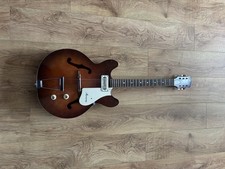 ALL ORIGINAL 1969 Harmony H53 Double Cut Away Electric Guitar with Hardcase VGC