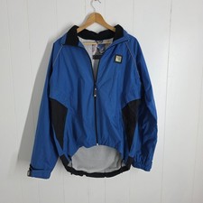 Endura Men's Blue Jacket Large Mesh Lined Toggle Hem Full Zip Waterproof Cycling