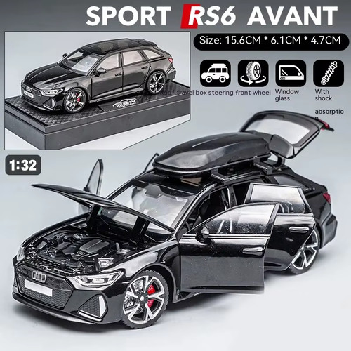 Rs6 model car black - model,