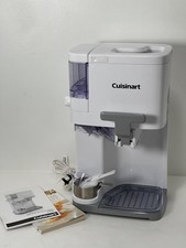 Cuisinart Soft Serve Ice Cream Maker ICE48U & Manual White VGC Barely Used