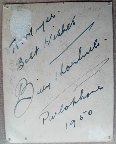 Original autographed postcard - original,