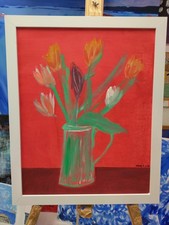 Original Artwork: Red Tulips