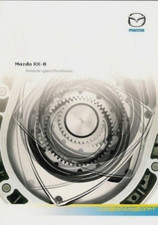 Mazda RX-8 Specifications 2003-04 UK Market Foldout Brochure 192 231 