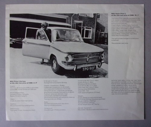 Nsu prinz luxe - de, super
