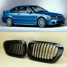 Shiny Black Front Grille Fits