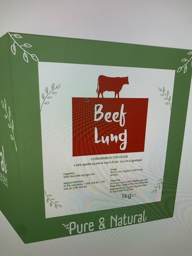 Pure natural beef lung - &, 12cm