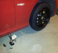 BMW 17 inch 3 SERIES SPACE SAVER SPARE WHEEL KIT & TOOLS E90 E91 E92 WHEEL