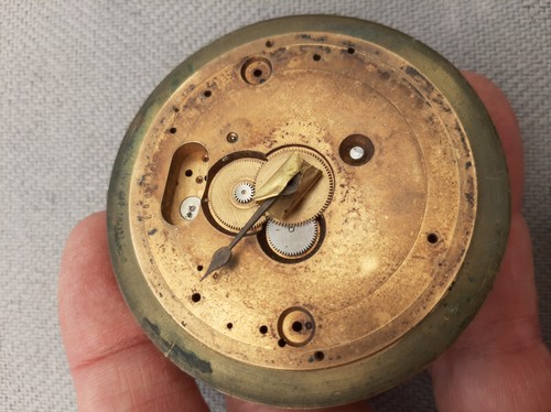 Large antique travel clock - large,