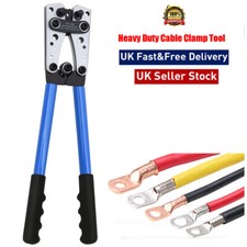 Heavy Duty Battery Cable Wire lugs Electrical Crimp Tool Terminals Crimping Kit