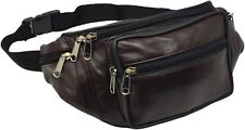 Large Leather Waist Bum Bag
