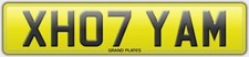 XH07 YAM REGISTRATION NUMBER PLATE X HOT YAMS REG YAMMY MOTO GP YZ YZF MOTORBIKE