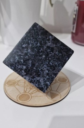 Indigo gabbro crystal standing - indigo,