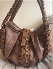 Bracher Emden Tan leather bag  Stunning Detailing With Dust Bag And Cards