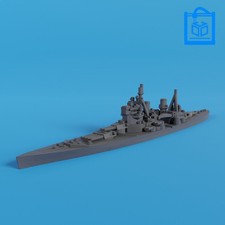 HMS King George V Royal Navy Battleship 3D Print 1:3600/3000/2400/1800/1200
