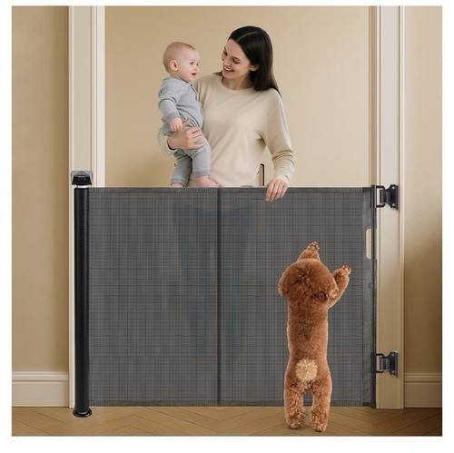 Retractable stair gate for - gate,